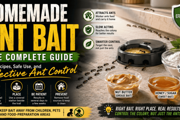 Homemade Ant Bait: The Complete Guide to DIY Recipes, Safe Use, and Effective Ant Control