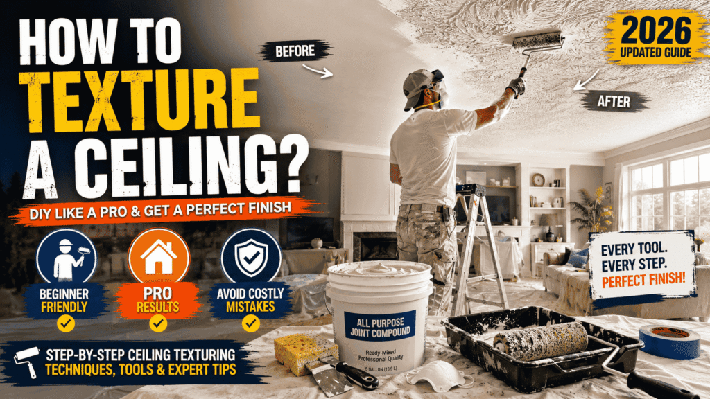 How to Texture a Ceiling? The Ultimate Step-by-Step DIY Guide to Choosing the Right Texture and Achieving a Professional-Quality Finish
