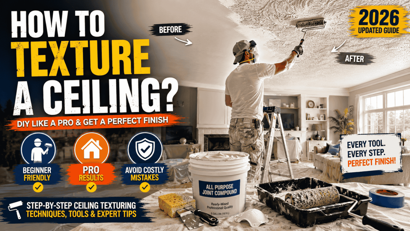 How to Texture a Ceiling? The Ultimate Step-by-Step DIY Guide to Choosing the Right Texture and Achieving a Professional-Quality Finish