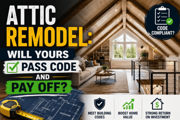 Attic Remodel: Will Yours Pass Code and Pay Off? 