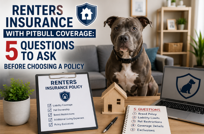 Renters Insurance With Pit Bull Coverage: 5 Questions to Ask Before Choosing a Policy
