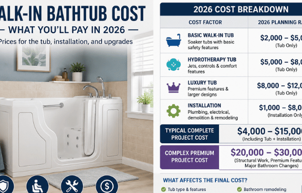 Walk-In Bathtub Cost in 2026: A Complete Guide to Prices, Installation, Hidden Costs, and Medicare