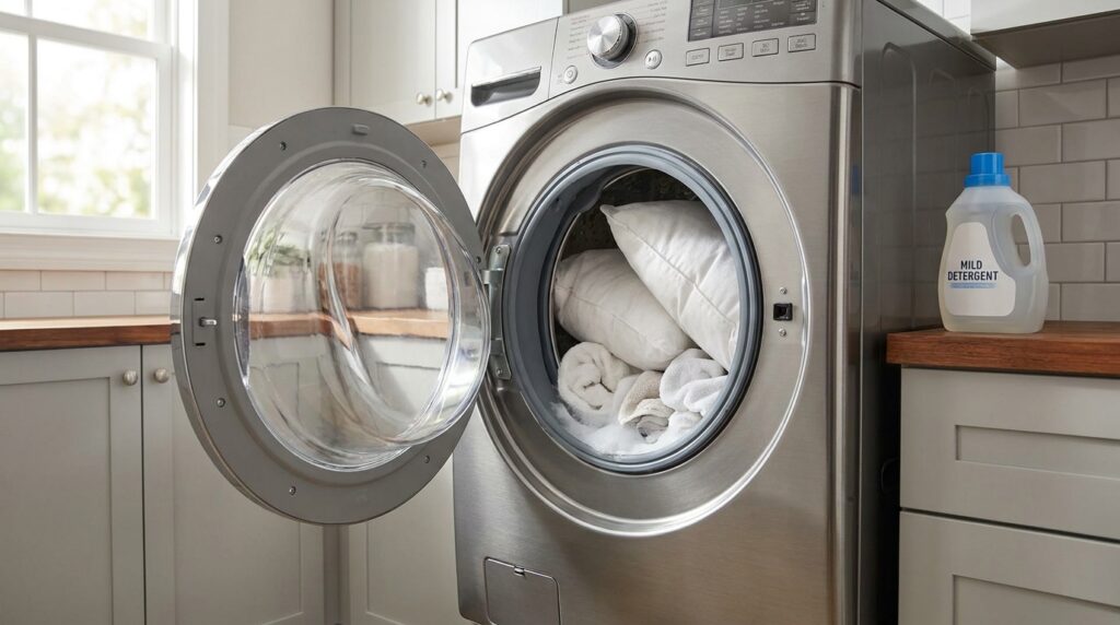 Can You Put a Pillow in the Washing Machine?