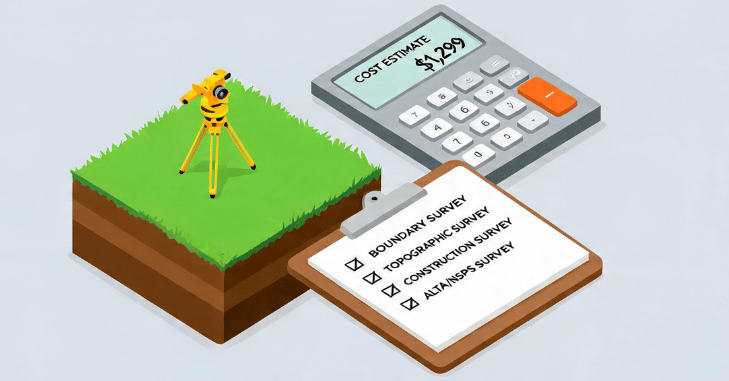 How the land survey cost calculator works